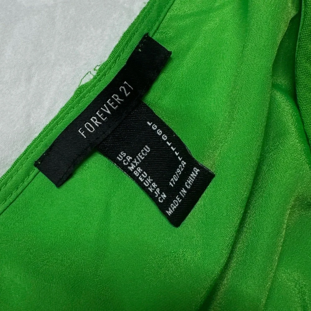 NWOT - FOREVER 21 Romper Bright Green | Large | Summer | Beach | Boho | Neon - Picture 3 of 10